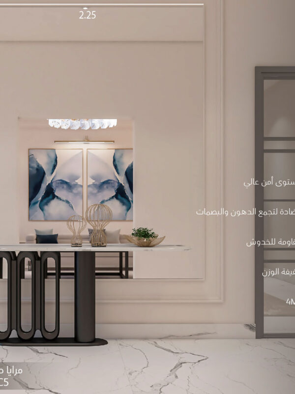 مرايا-ضالة-جدارية-MQ-C5 مرايا ضالة جدارية MQ-C5 (مرايا المداخل والممرات)